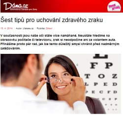 Šest tipů pro uchování zdravého zraku
